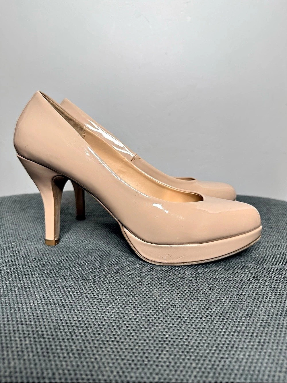 Madden Girl Getta Platform Pump Heels in Nude